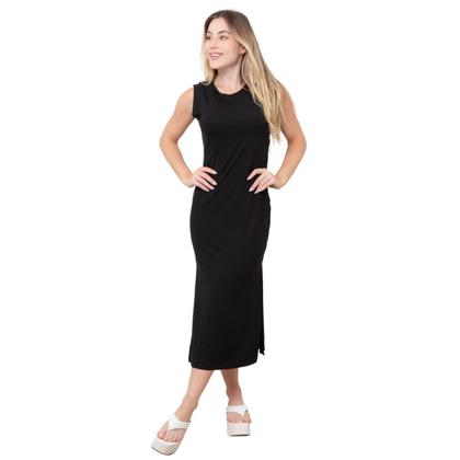 Imagem de Vestido Feminino Longo Regata com Fenda Lateral