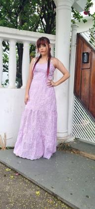 Imagem de Vestido Feminino Luxo Lese 100% bordado Alçinha Festa Lançamento verão 1412