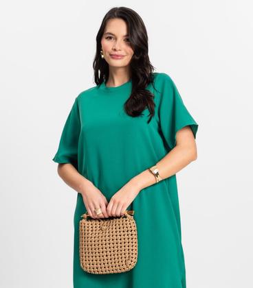 Imagem de Vestido Feminino Midi em Twill Cey Rovitex Verde
