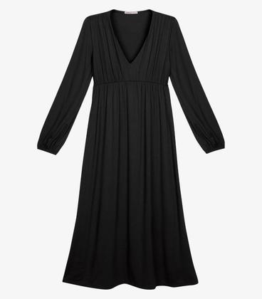 Imagem de Vestido Feminino Midi Manga Bufante Endless Preto