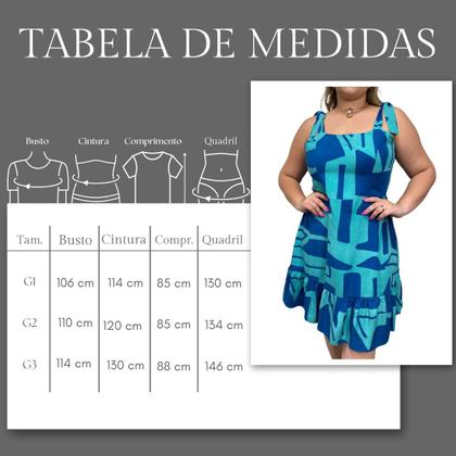 Imagem de Vestido Feminino Midi Plus Size Soltinho 100% Viscose Tendência Verão