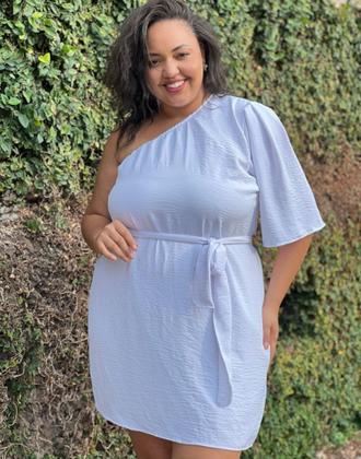 Imagem de Vestido feminino plus size mula manca com faixa 
