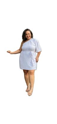 Imagem de Vestido feminino plus size mula manca com faixa 