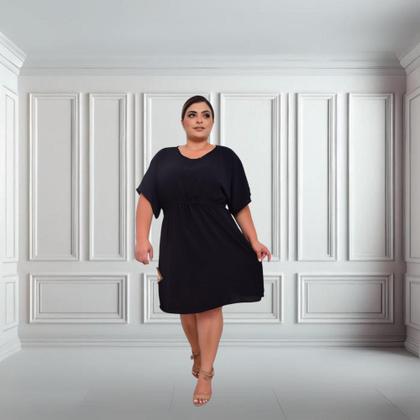 Imagem de Vestido Feminino Plus Size Soltinho Tamanho Grande G1 G2 G3