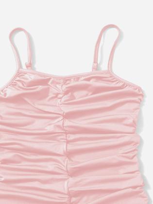 Imagem de Vestido feminino SOLY HUX com alça espaguete Cami Bodycon rosa 12-13Y