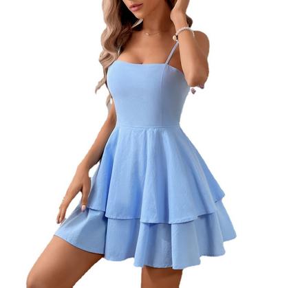 Imagem de Vestido feminino Vimagcal, gravata borboleta sem encosto, verde claro de verão