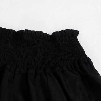 Imagem de Vestido feminino WOKANSE de verão 2023 com mangas largas, preto