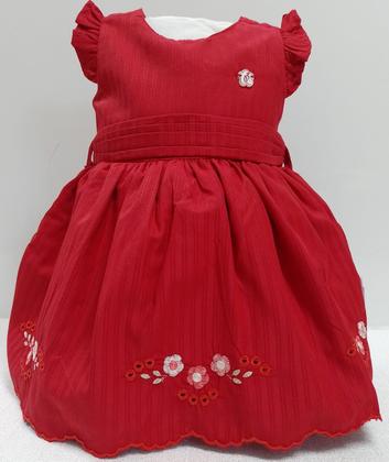 Imagem de Vestido Festa Bebê Menina Tricoline Bordado Paraiso Rf 15496