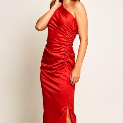 Imagem de Vestido Festa Cetim Longo Liso Miss Joy 7471 Feminino