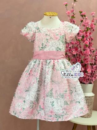 Imagem de Vestido Festa Infantil Petit Cherie Verão Floral Pink