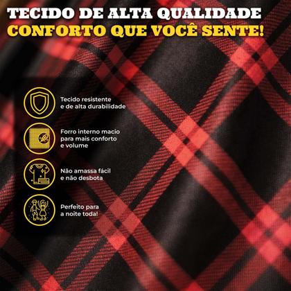 Imagem de Vestido Festa Junina Adulto Feminino Luxo Xadrez Com Corset e Mangas de Tule