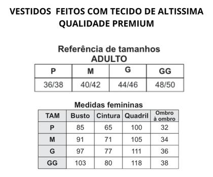 Imagem de Vestido Festa Junina Adulto Xadrez Quadrilha Luxo Premium