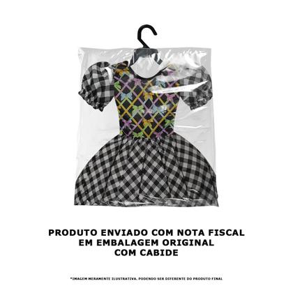 Imagem de Vestido Festa Junina Infantil Luxo pra Meninas Roupa Caipira Xadrez Quadrilha de Escola