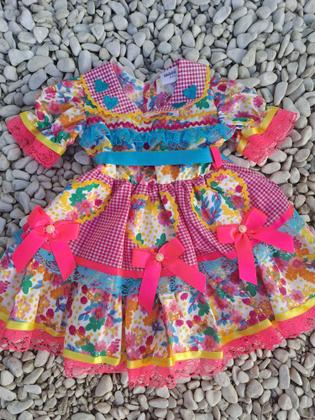 Imagem de Vestido festa junina luxo infantil tam 01