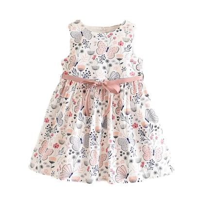 Imagem de Vestido Floral Com Laço Para Meninas Melario Princesa Fantasia De Verão Para Crianças