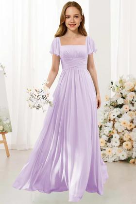 Imagem de Vestido Flower Girl Augday Chiffon Verde Esmeralda Tamanho 16