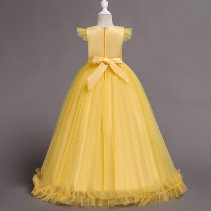 Imagem de Vestido Flower Girls IBTOM CASTLE amarelo 11-12 anos