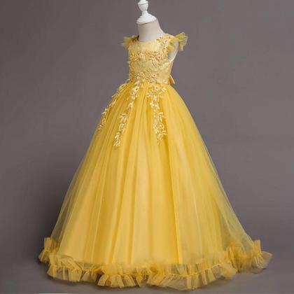 Imagem de Vestido Flower Girls IBTOM CASTLE amarelo 11-12 anos