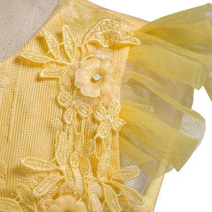 Imagem de Vestido Flower Girls IBTOM CASTLE amarelo 11-12 anos
