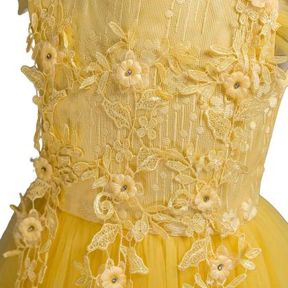 Imagem de Vestido Flower Girls IBTOM CASTLE amarelo 11-12 anos