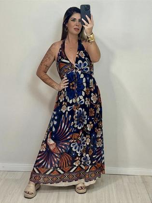 Imagem de Vestido frente única tule fundo azul (ar24-2566)