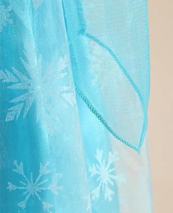 Imagem de Vestido Frozen Infantil Elsa Vestido Coroa Varinha E Trança