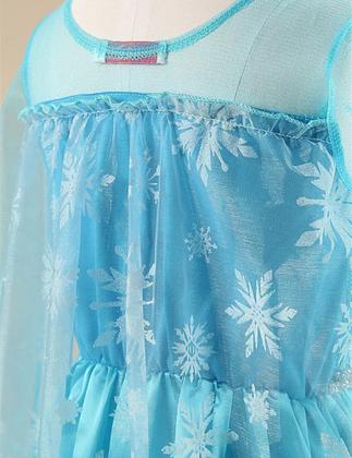 Imagem de Vestido Frozen Infantil Elsa Vestido Coroa Varinha E Trança
