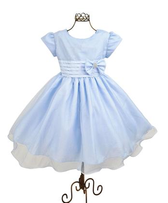 Imagem de Vestido Glitter Azul Infantil Menina Luxo Temático