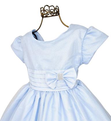 Imagem de Vestido Glitter Azul Infantil Menina Luxo Temático