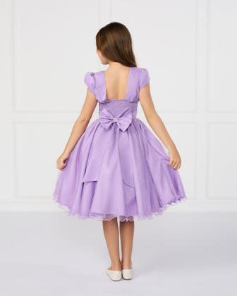 Imagem de Vestido Glitter Brilho Lilás Infantil Princesa Luxo Menina
