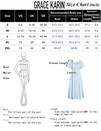 Imagem de Vestido GRACE KARIN de verão com babados, gola quadrada, verde