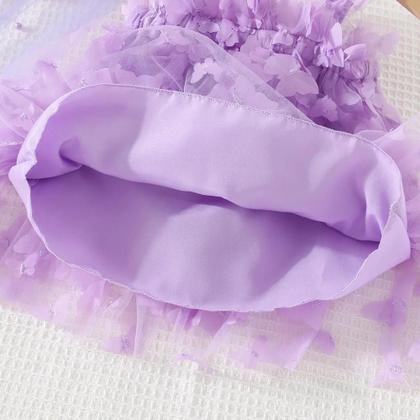 Imagem de Vestido Halter Infantil (0-3 anos) - Com Detalhe de Borboleta e Saia Evasê