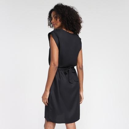 Imagem de Vestido Hering Evasê Curto Liso Amarração