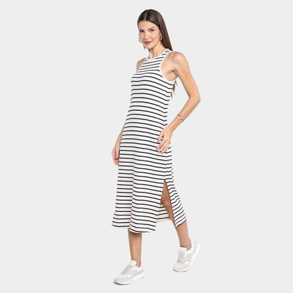 Imagem de Vestido Hering Listrado Casual Feminino