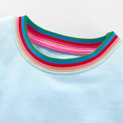 Imagem de Vestido Hongshilian Girls de algodão de manga comprida 4T com apliques