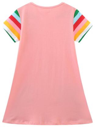 Imagem de Vestido Hongshilian Little Girls Cotton Dinosaurs 6T Summer