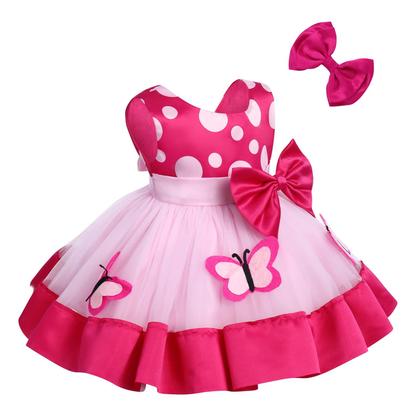 Imagem de Vestido IBAKOM Baby Tutu Butterfly Bow rosa 2-3 anos