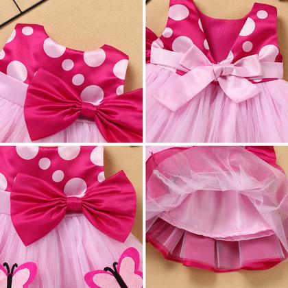 Imagem de Vestido IBAKOM Baby Tutu Butterfly Bow rosa 2-3 anos