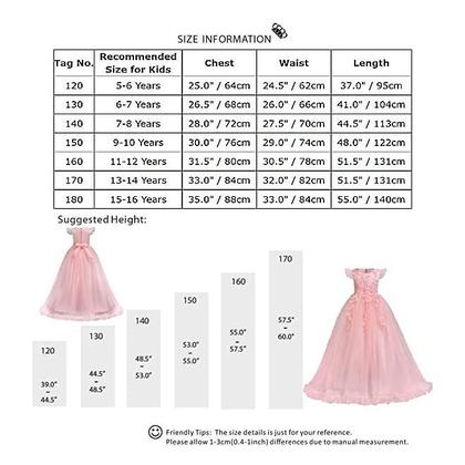Imagem de Vestido IBTOM CASTLE Flower Girls Bridesmaid Wedding 11-12Y