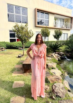 Imagem de Vestido Indiano Longo - Babados