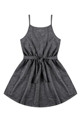 Imagem de Vestido Infantil Alcinha Laço Chumbo