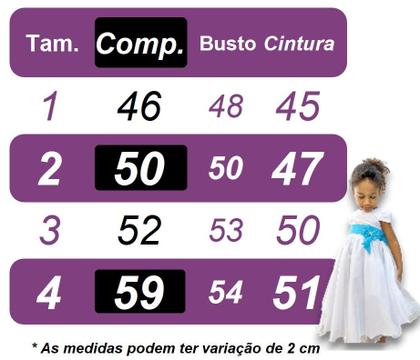 Imagem de Vestido Infantil Azul Claro Jardim Encantado para Festas Luxo