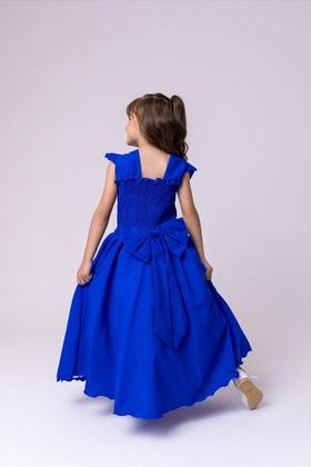Imagem de Vestido Infantil Azul Royal Longo Dama de Honra Luxo para Festas