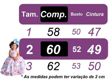 Imagem de Vestido Infantil Branco Busto Com Renda Daminhas Batizados