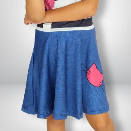 Imagem de Vestido Infantil Casa Mágica Envio Imediato com tiara gatinha de paetê Fantasia