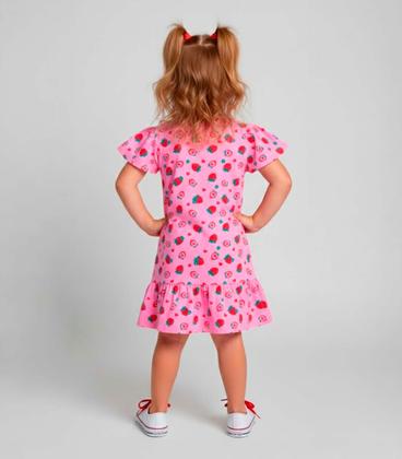 Imagem de Vestido Infantil Com Babado Franzido Select Vermelho
