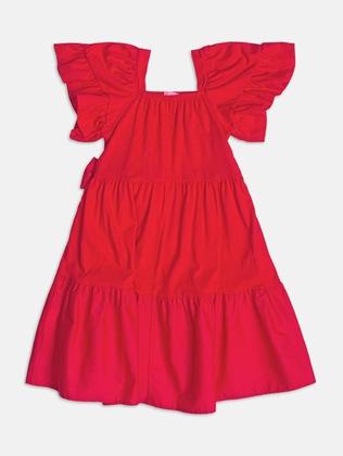 Imagem de Vestido infantil com laco vermelho j6686 momi