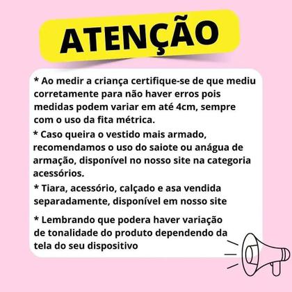 Imagem de Vestido Infantil Daminha Midi Florista Jardim Encantado Azul Royal e Off - Tecido Renda e Tule