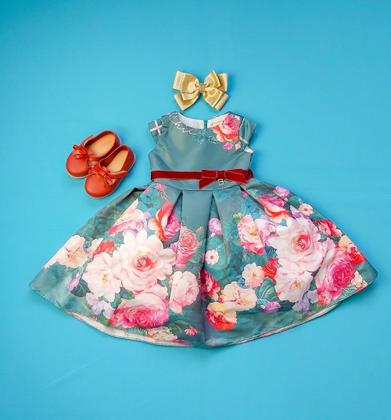 Imagem de Vestido Infantil De Festa Jardim Encantado Bambollina