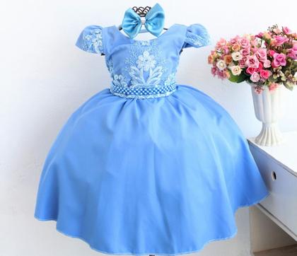 Imagem de Vestido Infantil De Festa Luxo Casamento Daminha Aniversário
